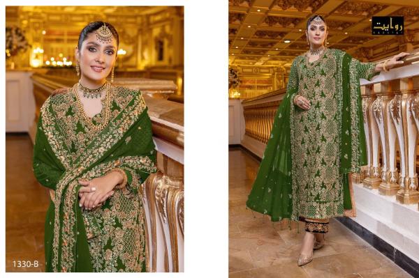 Rawayat azure Special Designer Georgette Wedding Wear Salwar